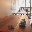 Inside a café